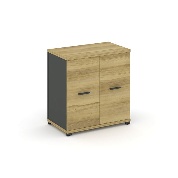 Concept Распаш. шкаф опорный/приставной CN.SOPR-001 W Дуб Винченцо/Антрацит/Металл Антрацит 720*420*750 - Вид 1