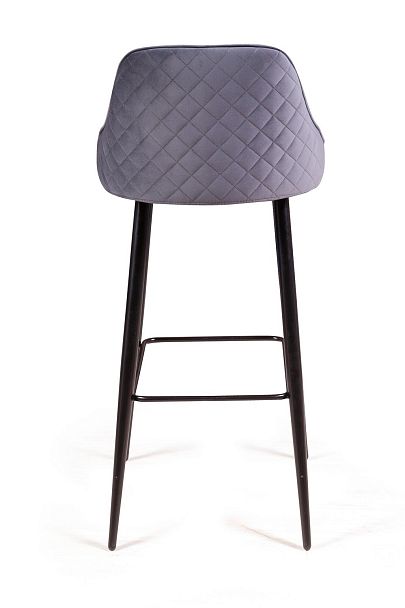 Стул барный Neo ромб, бархат серый 27 - Вид 6