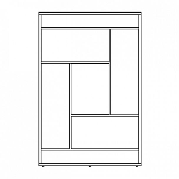 Стеллаж ABC 120 Дуб Бофорд 1200х300х1800 ALTO - Вид 4
