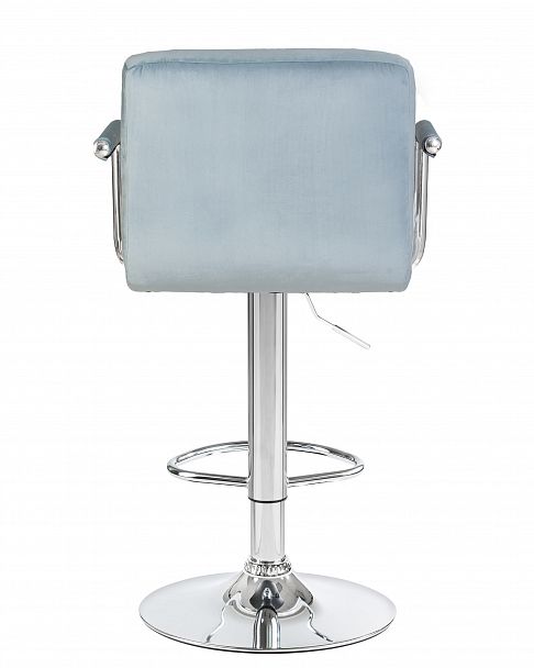 Стул барный DOBRIN KRUGER ARM (пудрово-голубой велюр (MJ9-74)) - Вид 5