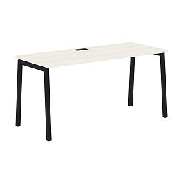 Стол прямой ELST 1567 Ясень Траун/Черный 1560х670х750 EDIS - Фото предпросмотра