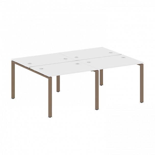 Рабочая станция "Metal System" БП.СМ-4.1 белый/мокко - Вид 1