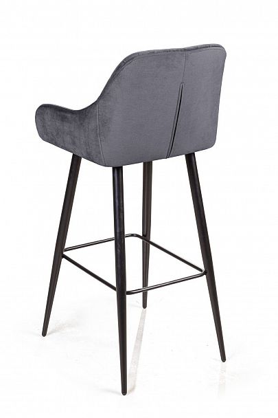 Стул барный Robert, бархат серый 27 - Вид 4