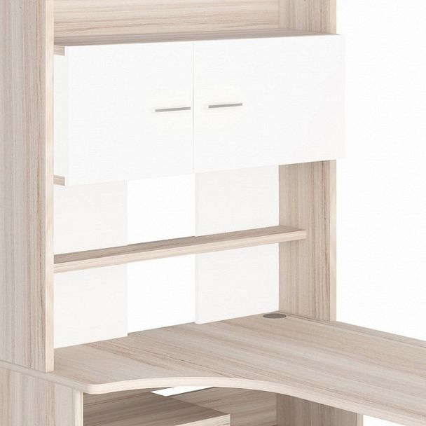 Стол компьютерный Домино СР-133 Карамель/Белый левый - Вид 4