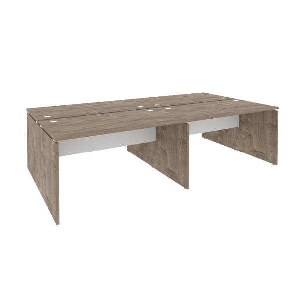 Onix Рабочая станция O.D.RS-4.3.7 Тиквуд темный/Белый бриллиант 2760*1475*750 - Вид 1