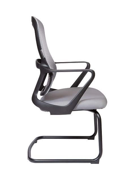 Кресло офисное / Play CF grey / черный пластик / серая ткань / серая сидушка - Вид 3