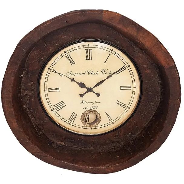 Часы Secret de Maison Плэйт/Plate (мод. FS-1371), дерево манго, античный коричневый - Вид 1