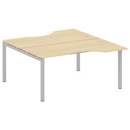 Metal System Quattro Р. ст. криволинейная на П-образном м/к 50БП.РАС-СА-2.1 Акация/Серый металл 1600*1835*750 - Фото предпросмотра