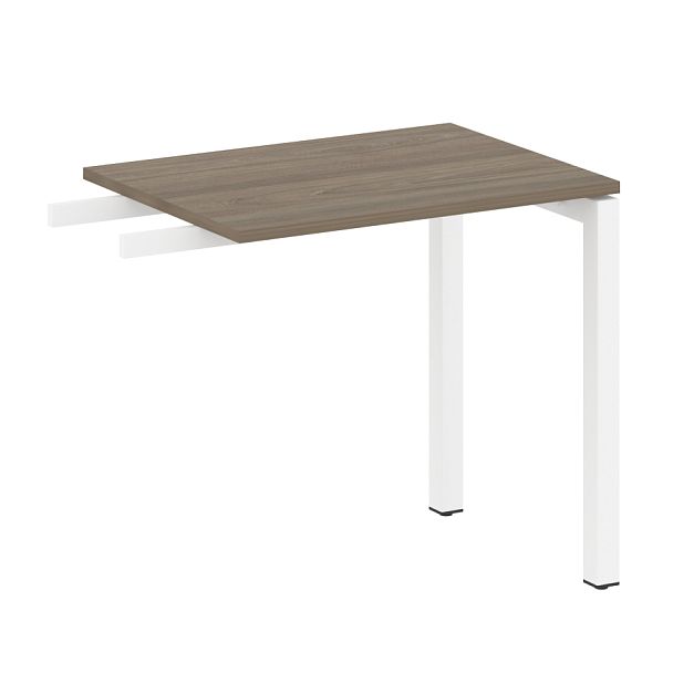 Metal System Quattro Приставной элемент на П-образном м/к 50БП.ПР-2 Вяз/Белый металл 800*600*750 - Вид 1