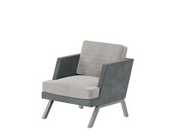 Aldo Кресло ALD-01L Storm 022/Storm 017/Металл Серый 790*875*890 - Фото предпросмотра