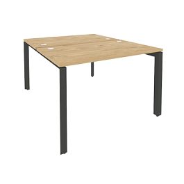 Onix Рабочая станция на П-образном м/к O.MP-D.RS-2.2.7 Тиквуд светлый/Антрацит металл 1180*1475*750 - Фото предпросмотра