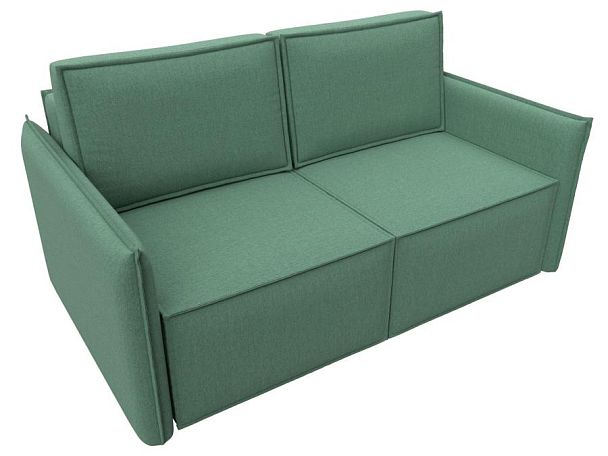 Диван прямой Либерти мини Рогожка зеленый - Вид 5