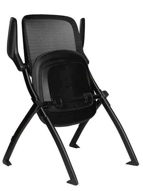 Стул / Pascal / черная сетка/черная ткань - Вид 6