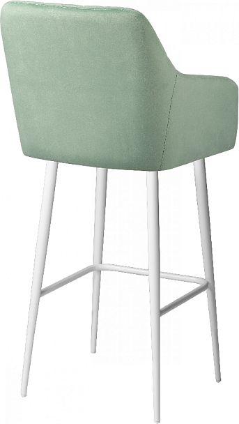 Барное поворотное кресло Барли К, Confetti aquamarine/белый - Вид 5