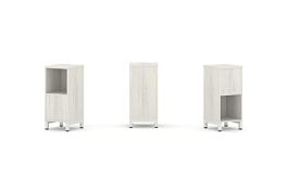 Стайл Проджект Набор стеллажа 2-х сторон., 2 яр. SN.NSD-211 Дуб Наварра/Металл Белый 387*400*881 - Фото предпросмотра