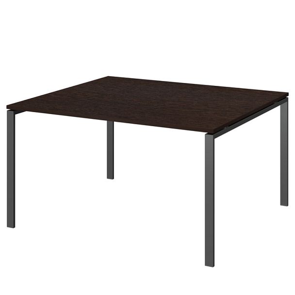 Стол переговорный на металлокаркасе АМП-004.123 Дуб венге/Антрацит 1600x1236x760 Арго-М - Вид 1