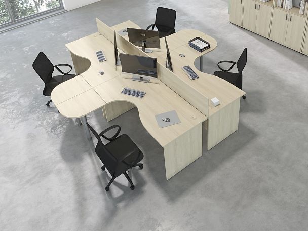 Шкаф низкий закрытый Trend 77,6x36x84,4 тёмный дуб - Вид 14