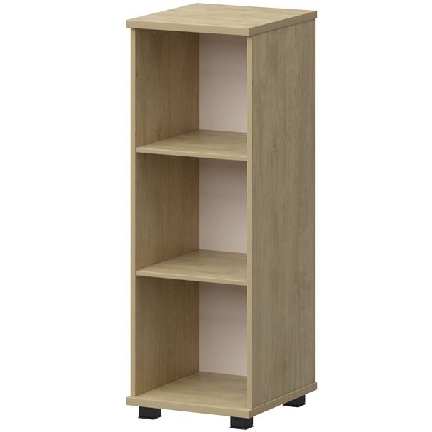 Стеллаж низкий узкий НТ-440.Ч Баттл Рок 396x442x1283 Аргентум - Вид 1