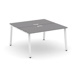 Стайл Проджект Рабочая станция двухсторонняя SN-6A.DRS-002 Серый Пепел/Металл Белый 1180*1232*750 - Фото предпросмотра