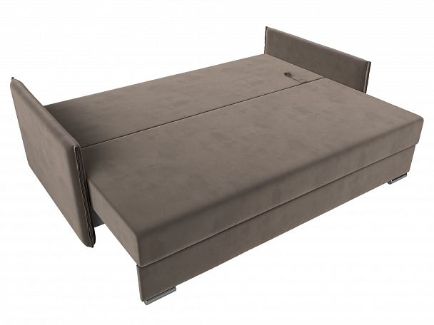 Диван угловой Сайгон (полностью велюр коричневый) - Вид 7