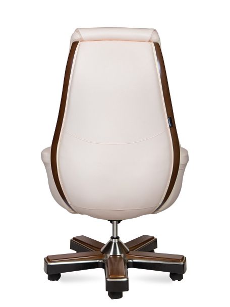 Кресло Трон / слоновая кость кожа - Вид 5