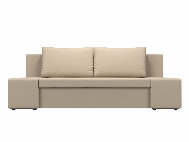 Диван прямой Сан Марко (полностью экокожа бежевая) - Вид 2