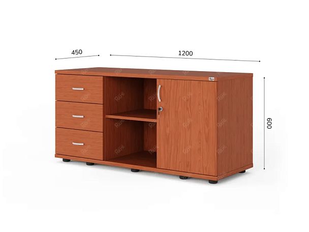 ЛАЙТ / LIGHT RLG023-120x45 Тумба 4 ящика 120x45x60 Орех Итальянский - Вид 3