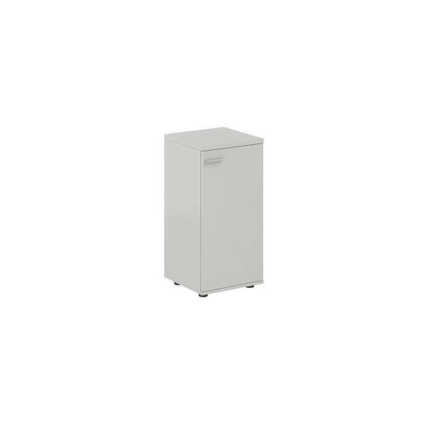 Шкаф низкий 400х400х825, 1 дв., з.ст HDF, правый / корпус: серый бархат; фасад: серый бархат Сигма / Sigma - Вид 1