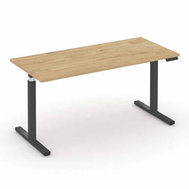 Стол электроподъемный "MOVE UP" MV.SE-4.7 Антрацит металл /  Тиквуд Светлый - Вид 1