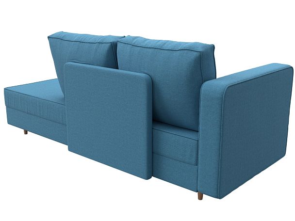 Кушетка Прайм левая Рогожка голубой - Вид 6