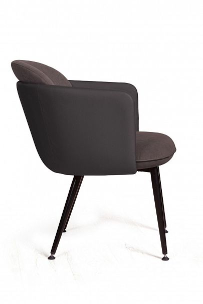 Стул с подлокотниками Phoenix (Феникс), ткань комбинированная с экокожей, черный - Вид 3