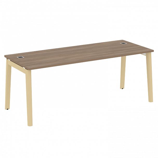Стол рабочий руководителя "Onix wood direct" OW.SRR-6.8 дуб аризона/дуб светлый - Вид 1