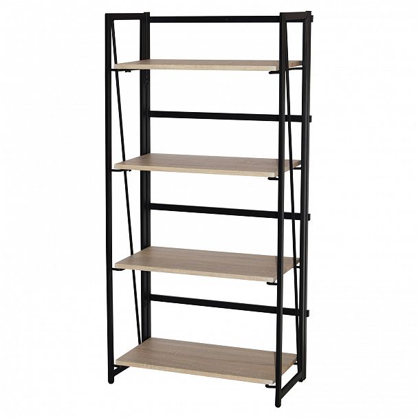 Стеллаж на металлокаркасе BRABIX "LOFT SH-001", 600х300х1250 мм, складной, цвет дуб натуральный, 641230 - Вид 5