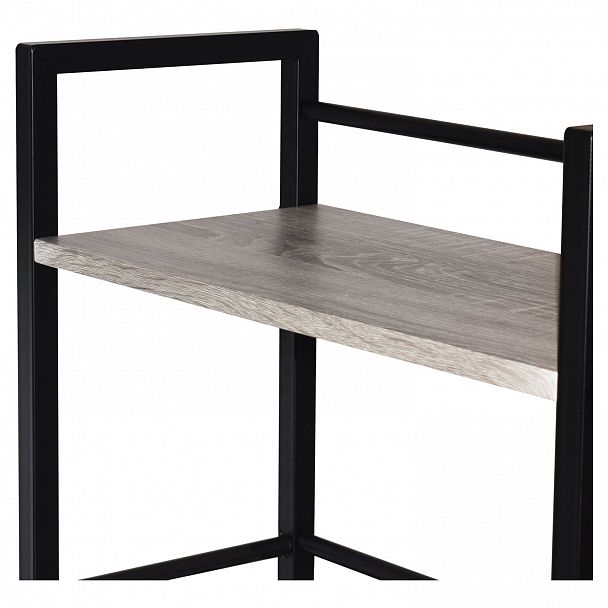 Стол на металлокаркасе BRABIX "LOFT CD-005", 1200х520х1200 мм, 3 полки, цвет дуб антик, 641222 - Вид 7