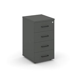 Стайл Проджект Тумба приставная SN.TPP-001 Антрацит/Черный Ручки 416*460*750 - Фото предпросмотра