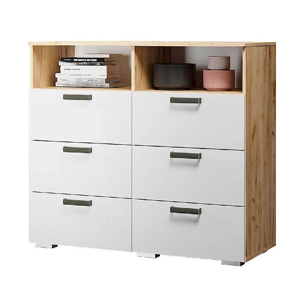 Комод "Азаро" крафт/белый глянец - Вид 1