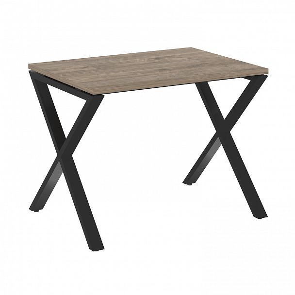 Стол рабочий "Loft" VR.L-SRX-1.7 тиквуд темный/черный - Вид 1