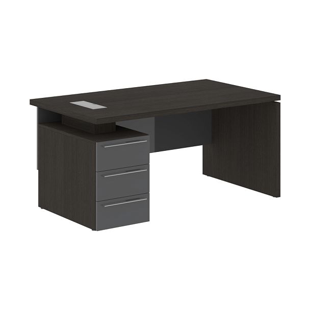 Стол письменный СП-064-25-06(L) Дуб Мореный/Серый глянец 1600х900х750 KANON - Вид 1