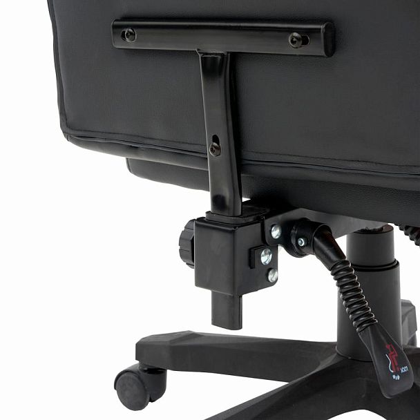 Кресло компьютерное CROMEX "Start GM-105", две подушки, экокожа, черное/красное, 532957 - Вид 17