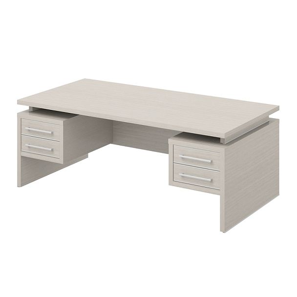 Стол "Дипломат"  ПК-ДП-СТ200Х100/ПТ2-В6-1247 дуб беленый новый - Вид 1