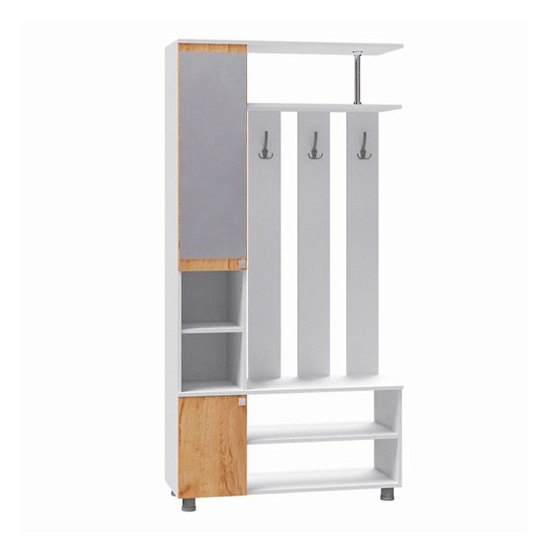 Прихожая Эконом белый/дуб крафт золотой - Вид 1