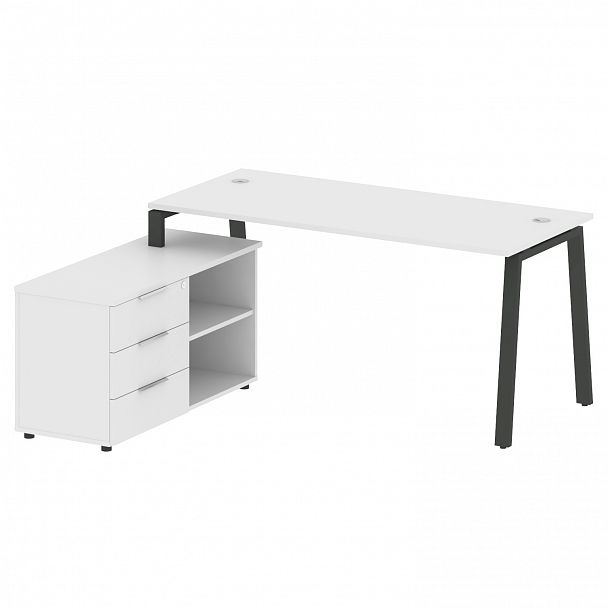 Рабочая станция "Metal System" БА.РС-СТС-2.4 белый/антрацит - Вид 2