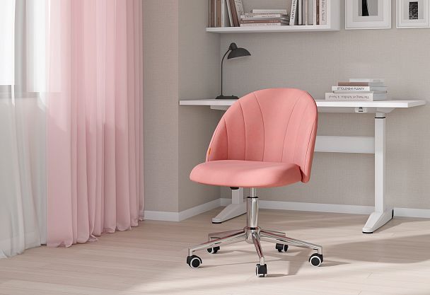 Кресло CHAIRMAN HOME 117, ткань велюр, розовый - Вид 8