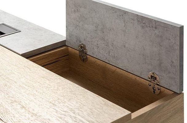 Стол рабочий Loft Дуб натур/Бетон - Вид 6