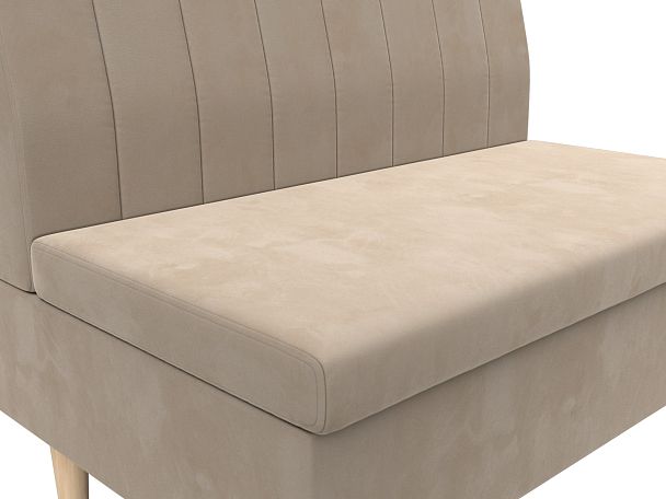 Диван прямой Мини Велюр бежевый - Вид 3