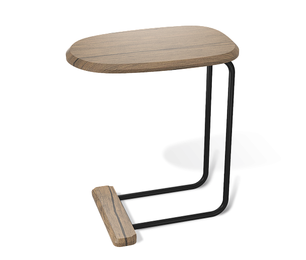 Столик приставной Sheffilton SHT-CT23 черный муар/лесной орех - Вид 2