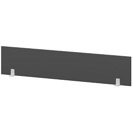 Экран для одиночного стола СМЭ18-16 Антрацит/Белый 1600x18x350 Арго-М - Фото предпросмотра