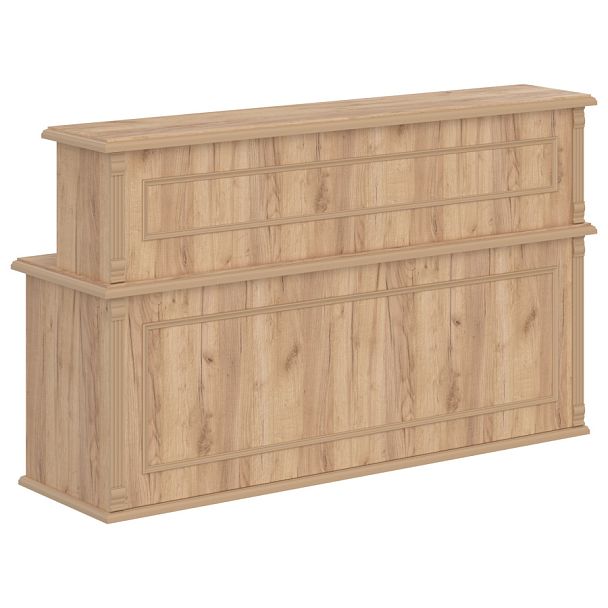 Стойка рецепция RMS 200 Дуб Бофорд 2000х600х1200 RAUT - Вид 1