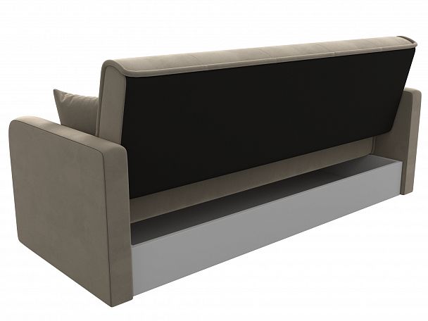 Диван книжка Надежда (полностью микровельвет бежевый) - Вид 7