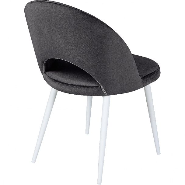 Комплект кухонных стульев Рэди черный велюр/белый, 2 шт. - Вид 4